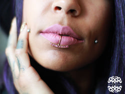 Collection of Ruby Red Fake Lip Piercing - Inchoo Bijoux in a gallery layout