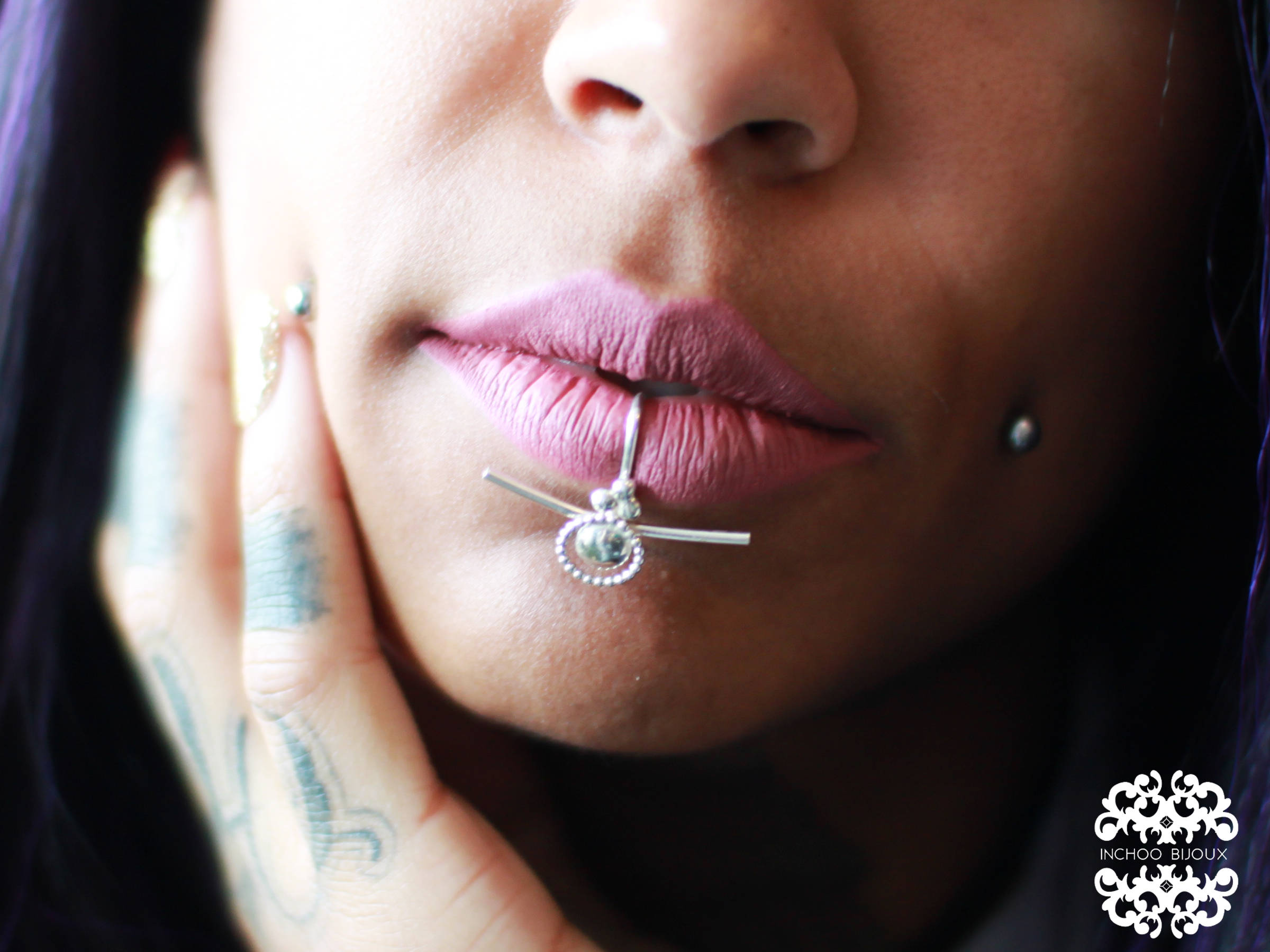 Collection of Alternative Statement Lip Ring - Inchoo Bijoux in a gallery layout