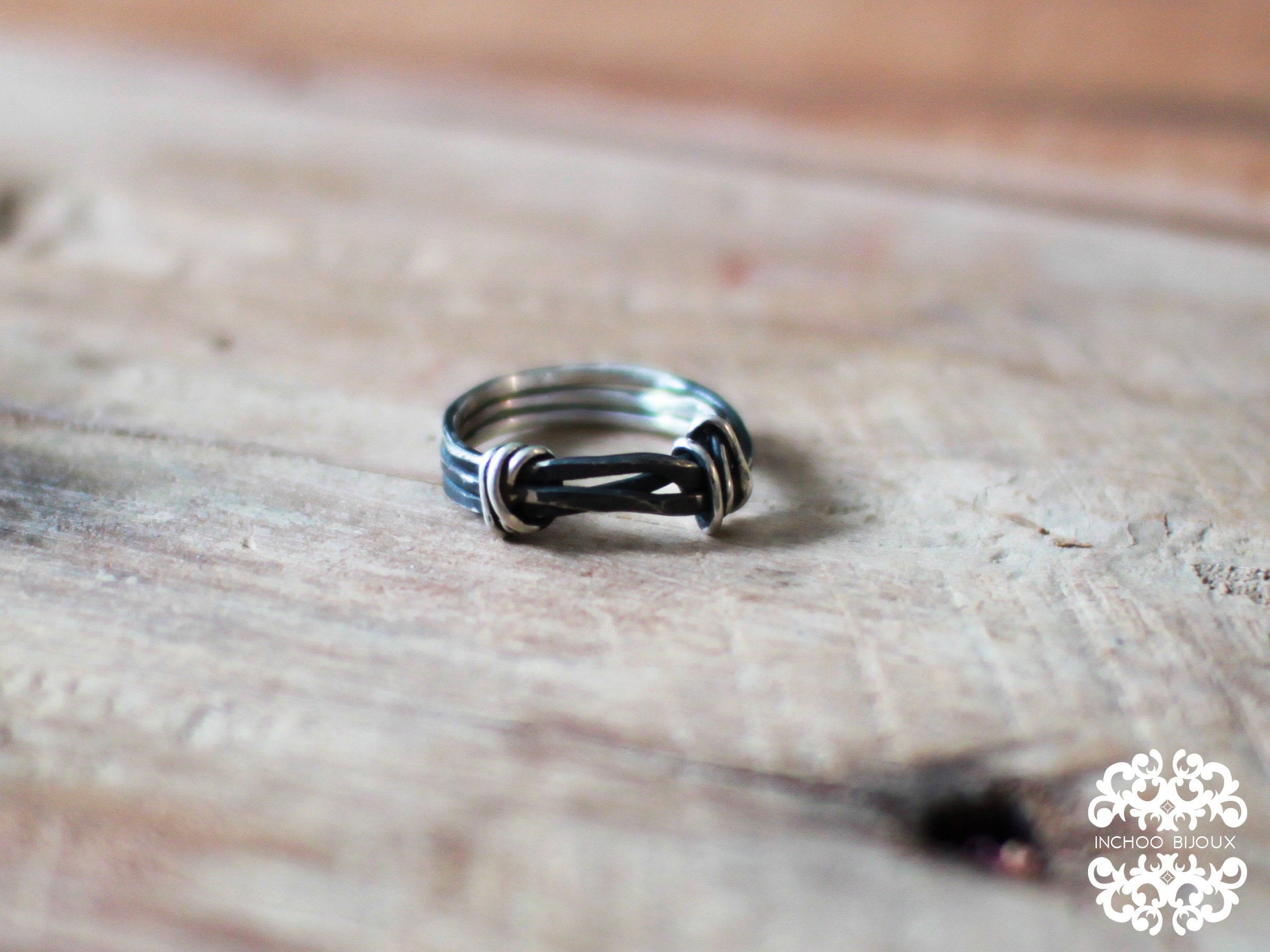 Collection of Alternative Silver Mens Wedding Band Ring - Inchoo Bijoux in a gallery layout