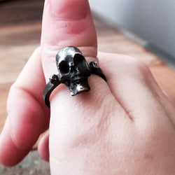 Collection of Silver Studded Skull Ring-Ring-Inchoo Bijoux-Inchoo Bijoux in a gallery layout