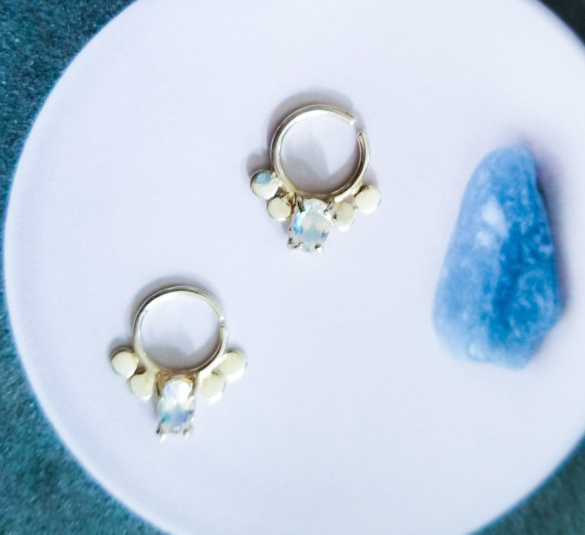 Collection of Rainbow Moonstone Statement Septum - Inchoo Bijoux in a gallery layout