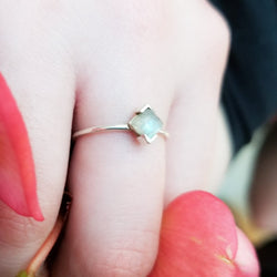 Collection of Faceted Square Labradorite Ring - Inchoo Bijoux in a gallery layout