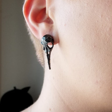 Bird Skull Earrings - Inchoo Bijoux