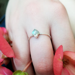 Collection of Faceted Square Labradorite Ring - Inchoo Bijoux in a gallery layout