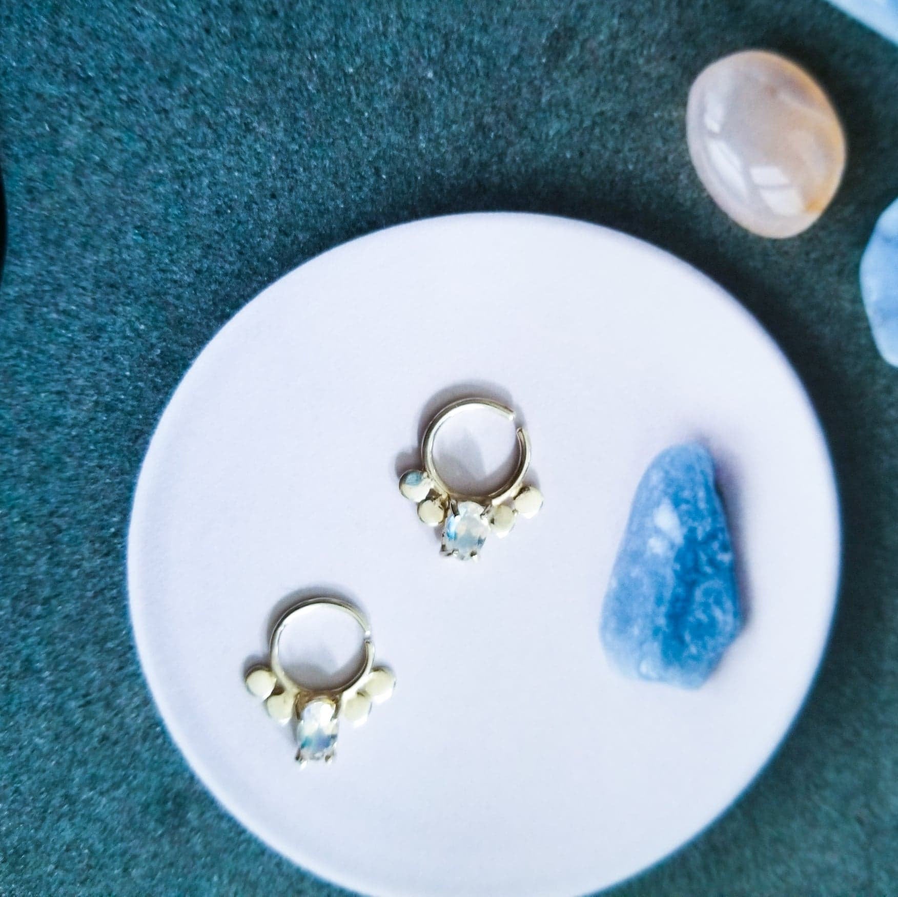 Collection of Rainbow Moonstone Statement Septum - Inchoo Bijoux in a gallery layout