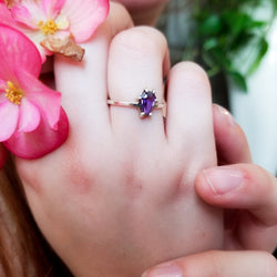 Collection of Purple Coffin Ring - Inchoo Bijoux in a gallery layout