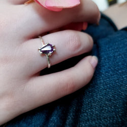 Collection of Purple Coffin Ring - Inchoo Bijoux in a gallery layout