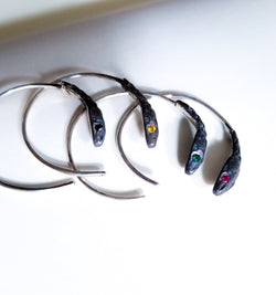 Collection of Snake Hoop Earrings-Earrings-Inchoo Bijoux-Inchoo Bijoux in a gallery layout