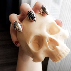 Collection of Studded Cross Stiletto Midi Fake Nail Ring Claw - Inchoo Bijoux in a gallery layout