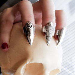 Collection of Skull Stiletto Midi Fake Nail Ring - Inchoo Bijoux in a gallery layout