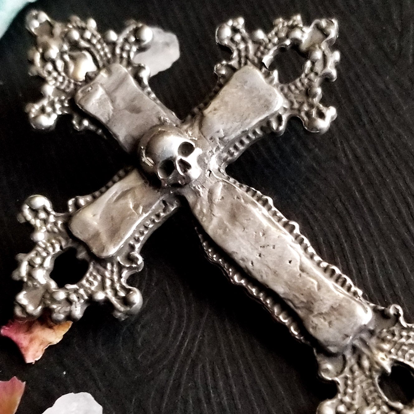 Collection of Large Gothic Cross and Skull Earrings - Inchoo Bijoux in a gallery layout