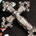 Large Gothic Cross and Skull Earrings - Inchoo Bijoux
