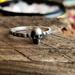 Collection of Studded Skull Ring-Ring-Inchoo Bijoux-Inchoo Bijoux in a gallery layout