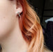 Unisex Goth Skull Cross Earrings - Inchoo Bijoux