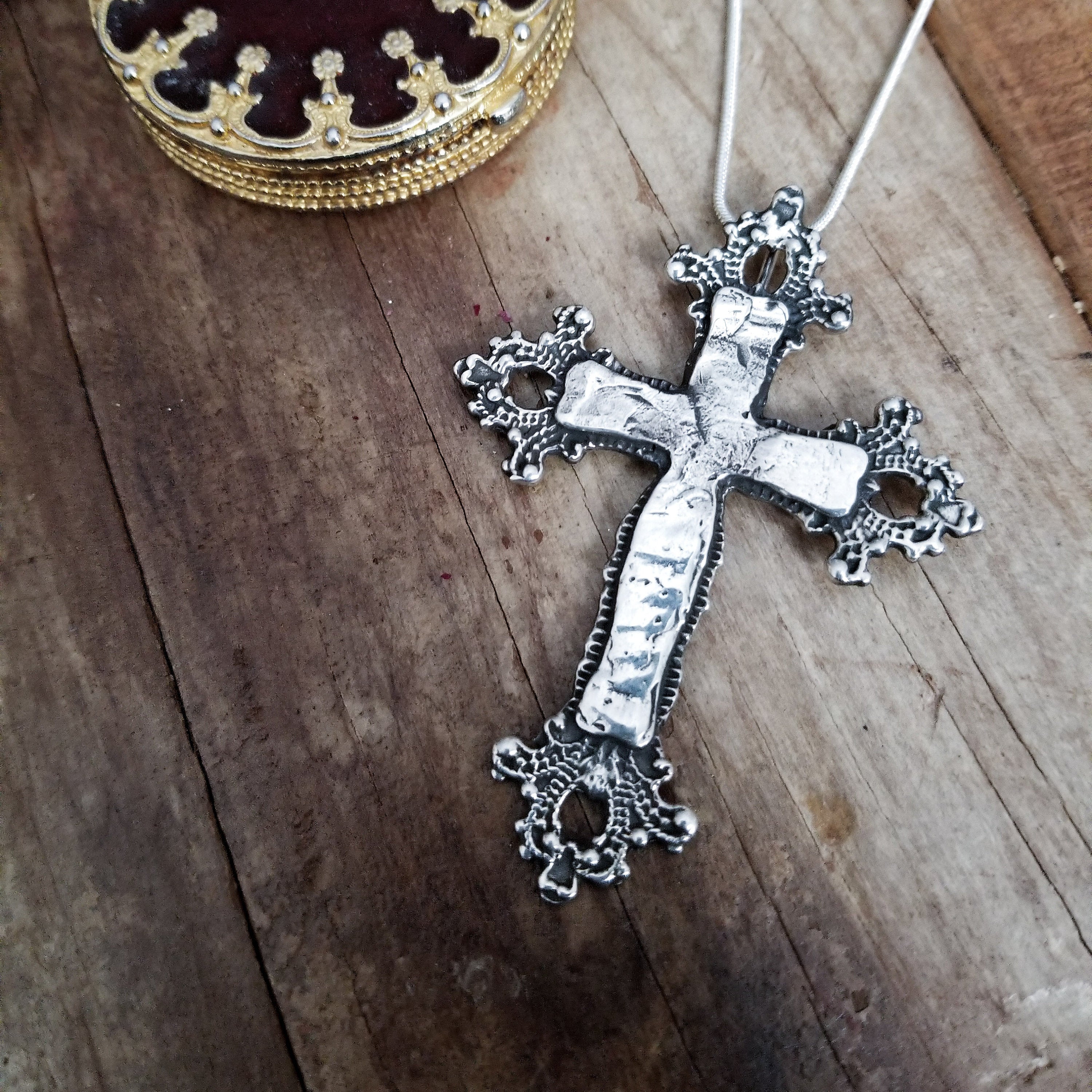 Collection of Big Baroque Cross Pendant - Inchoo Bijoux in a gallery layout