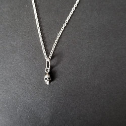 Collection of Tiny Silver Skull Pendant - Inchoo Bijoux in a gallery layout