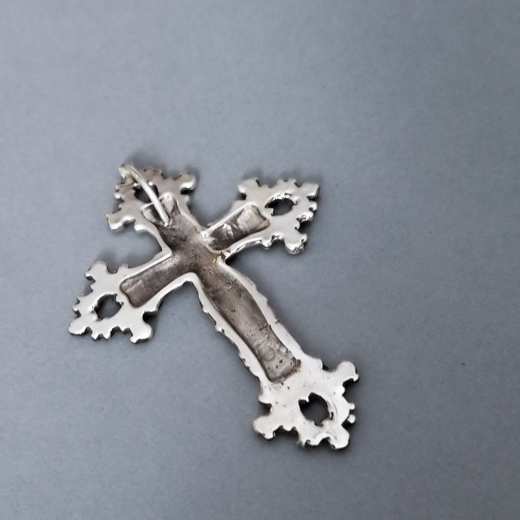 Collection of Big Baroque Silver Skull Cross Pendant - Inchoo Bijoux in a gallery layout