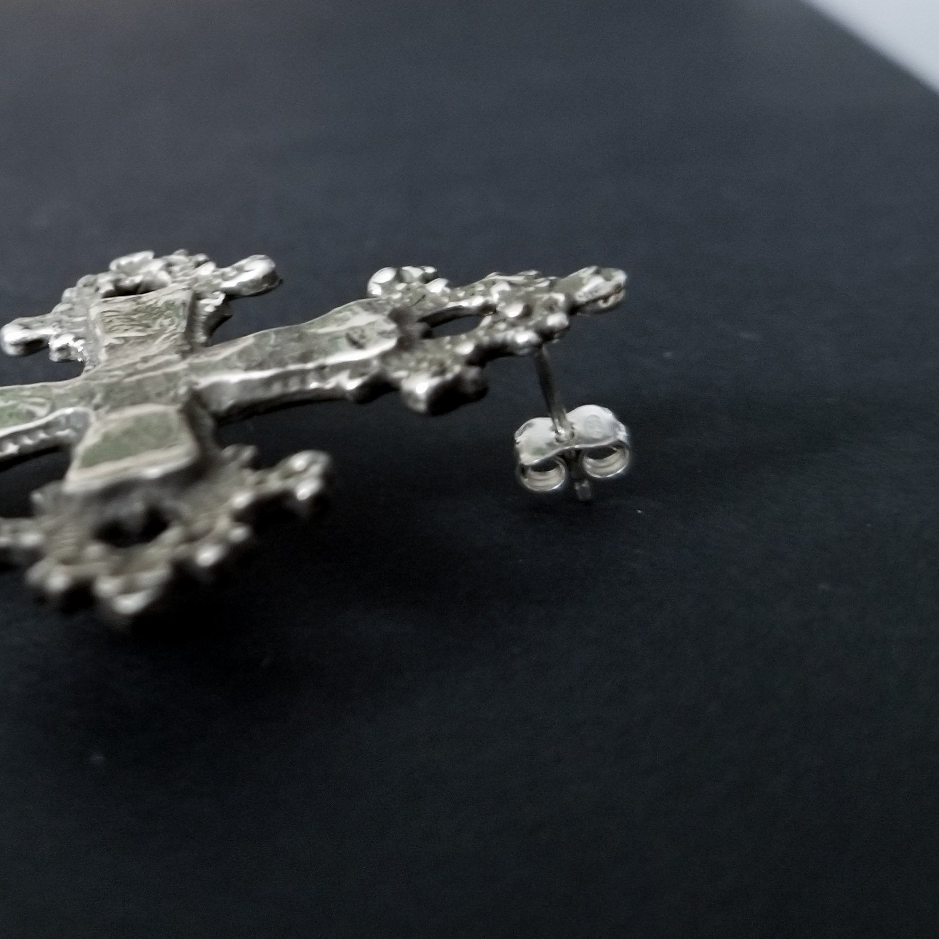 Collection of Large Baroque Cross Earrings - Inchoo Bijoux in a gallery layout