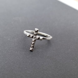 Collection of Tiny Studded Cross Ring-Ring-Inchoo Bijoux-Inchoo Bijoux in a gallery layout