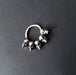5 Skull Silver Septum Ring - Inchoo Bijoux