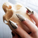 Skull Stiletto Midi Fake Nail Ring - Inchoo Bijoux