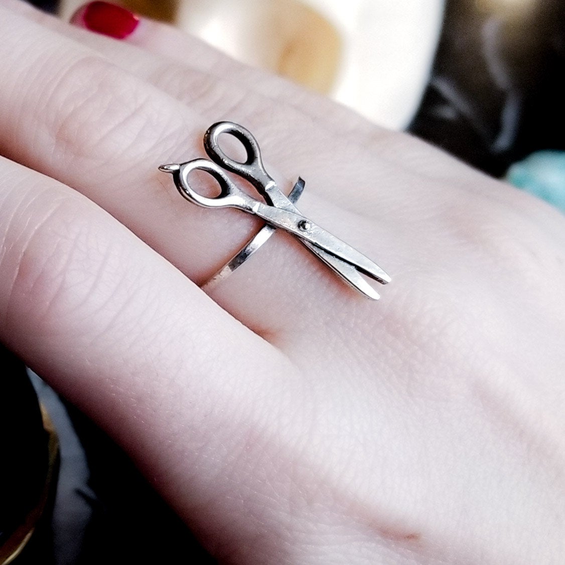 Collection of Scissors Ring-Ring-Inchoo Bijoux-Inchoo Bijoux in a gallery layout