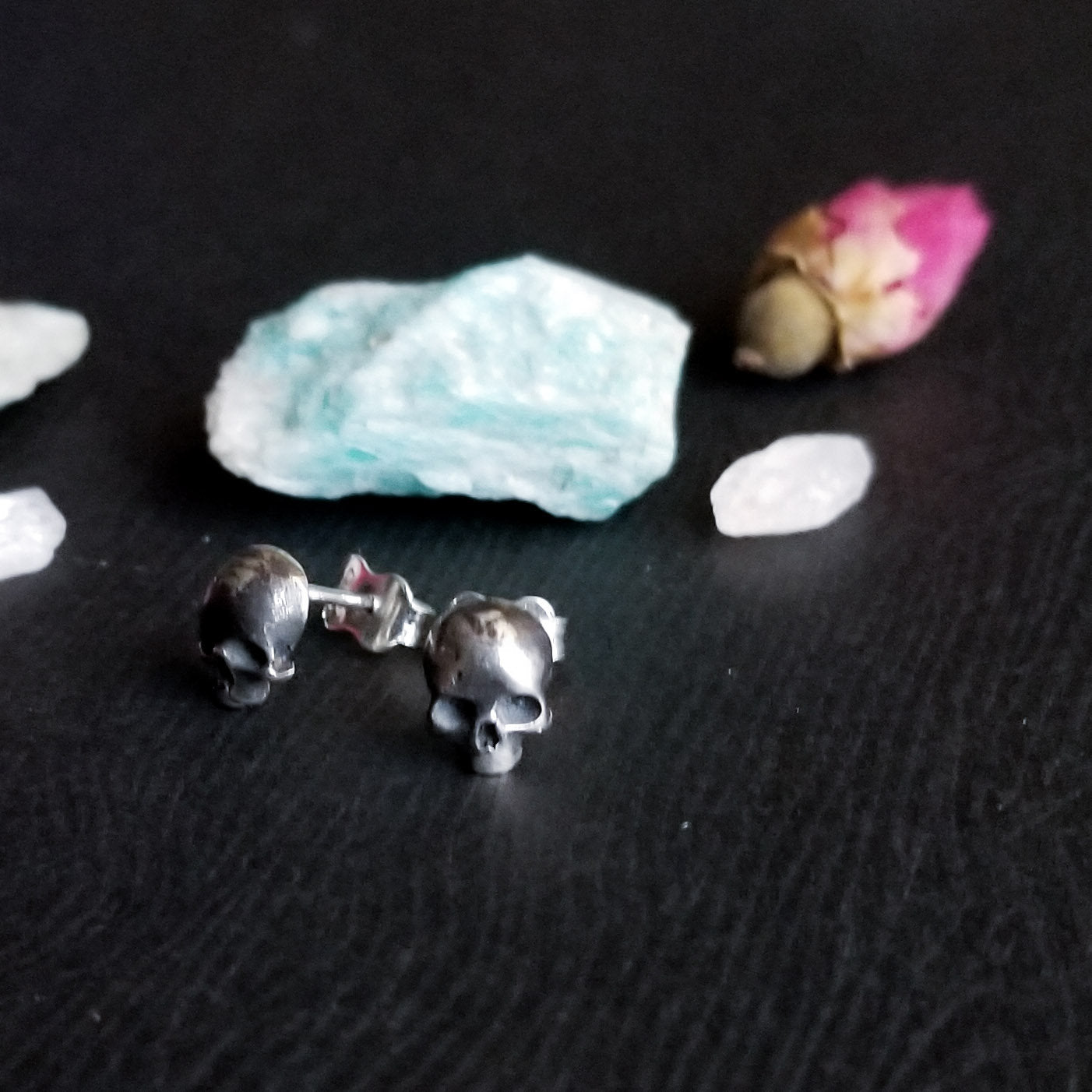 Collection of Small Skull Earrings - Inchoo Bijoux in a gallery layout