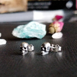 Collection of Tiny Skull Earrings - Inchoo Bijoux in a gallery layout