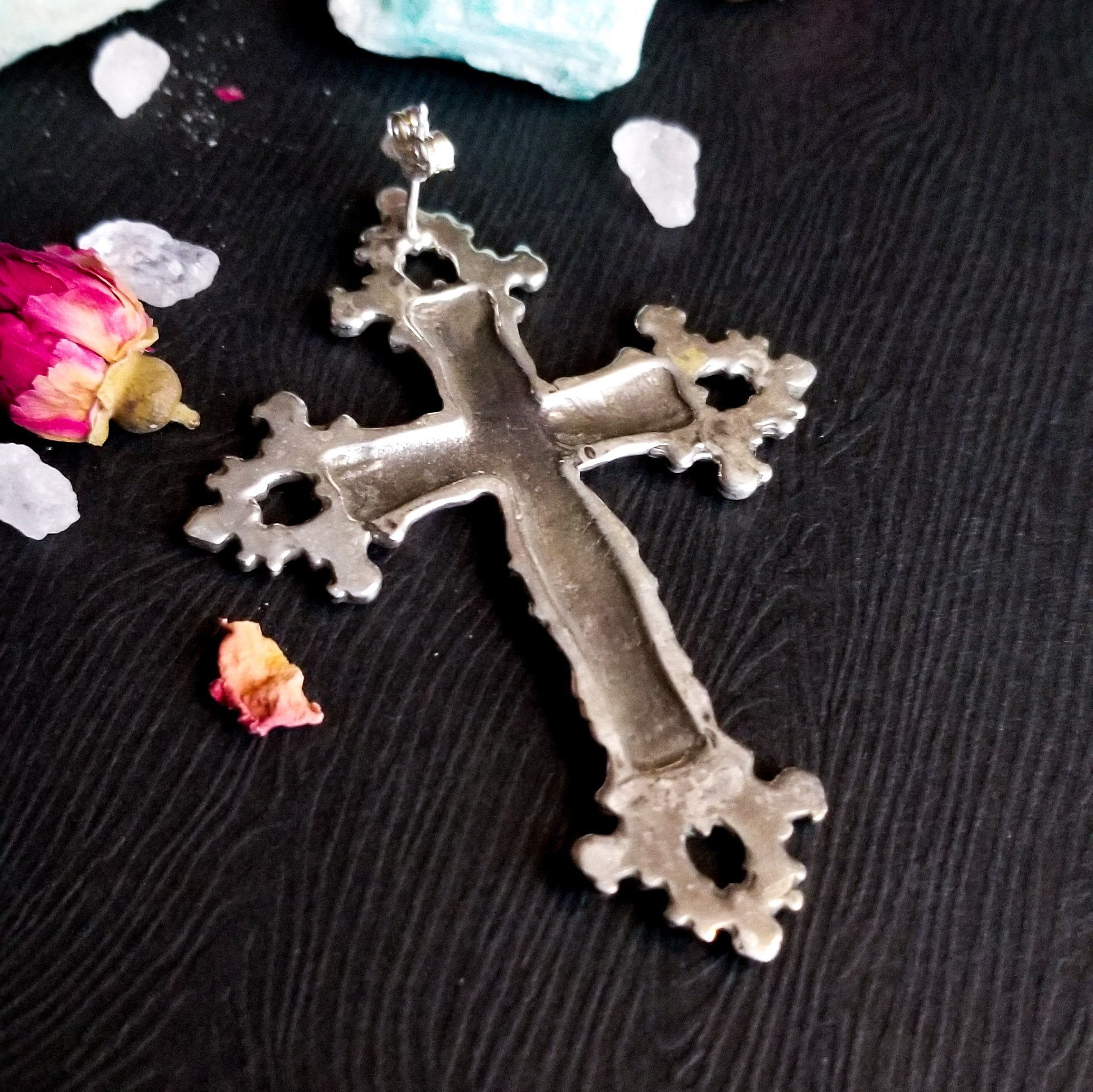 Collection of Large Gothic Cross and Skull Earrings - Inchoo Bijoux in a gallery layout