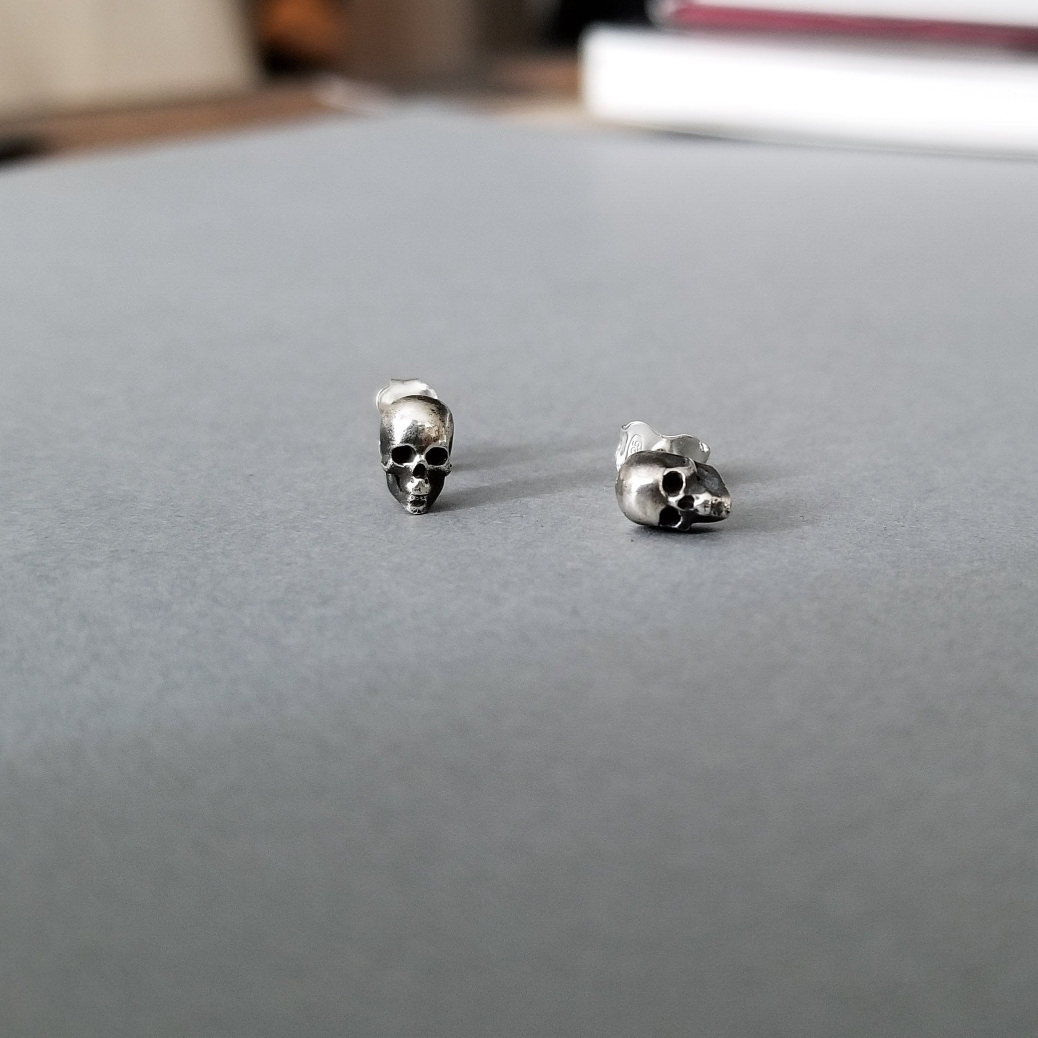 Collection of Tiny Skull Earrings - Inchoo Bijoux in a gallery layout