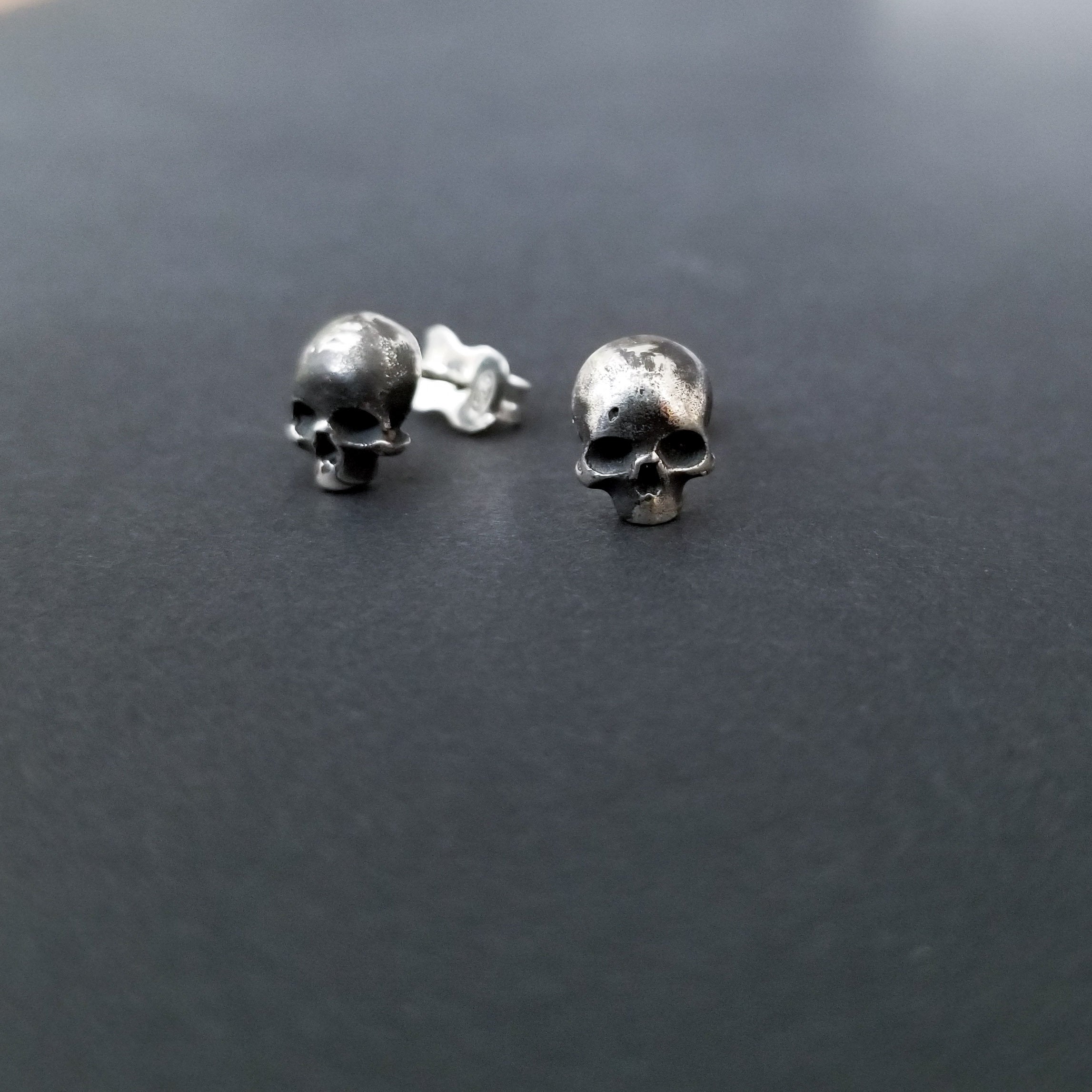 Collection of Small Skull Earrings - Inchoo Bijoux in a gallery layout