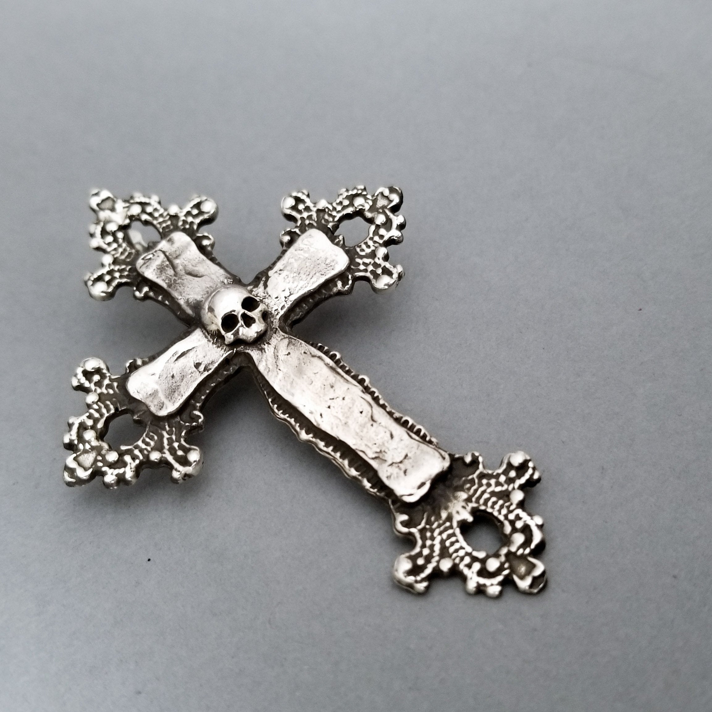 Collection of Large Gothic Cross and Skull Earrings - Inchoo Bijoux in a gallery layout