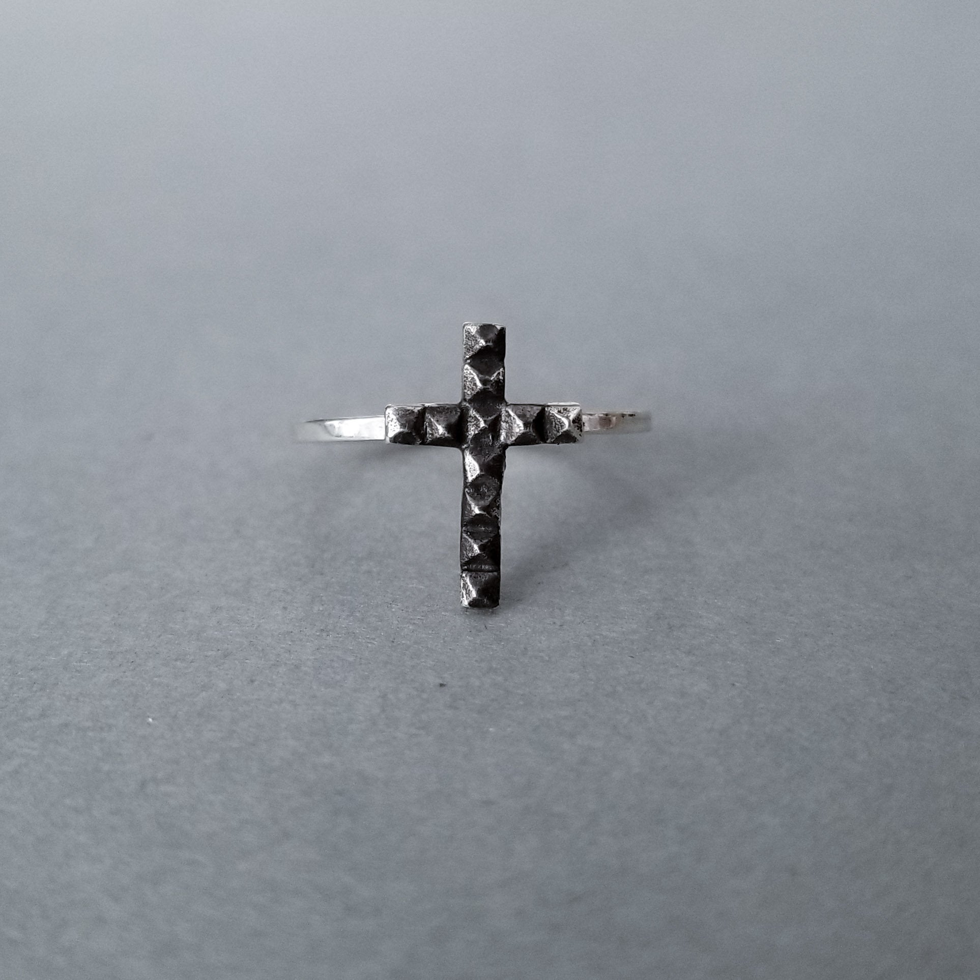 Collection of Tiny Studded Cross Ring-Ring-Inchoo Bijoux-Inchoo Bijoux in a gallery layout