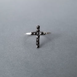 Collection of Tiny Studded Cross Ring-Ring-Inchoo Bijoux-Inchoo Bijoux in a gallery layout