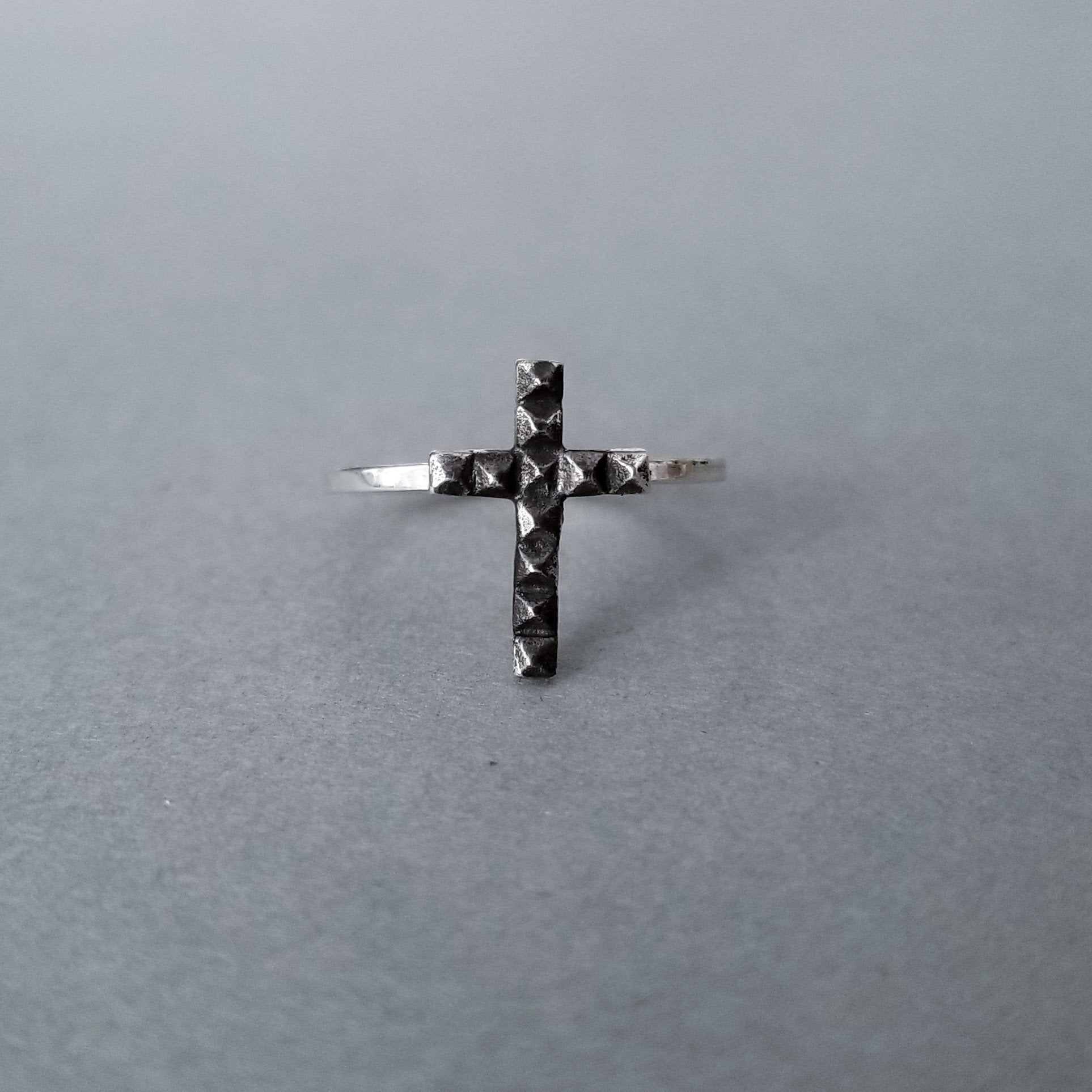 Tiny Studded Cross Ring-Ring-Inchoo Bijoux-Inchoo Bijoux