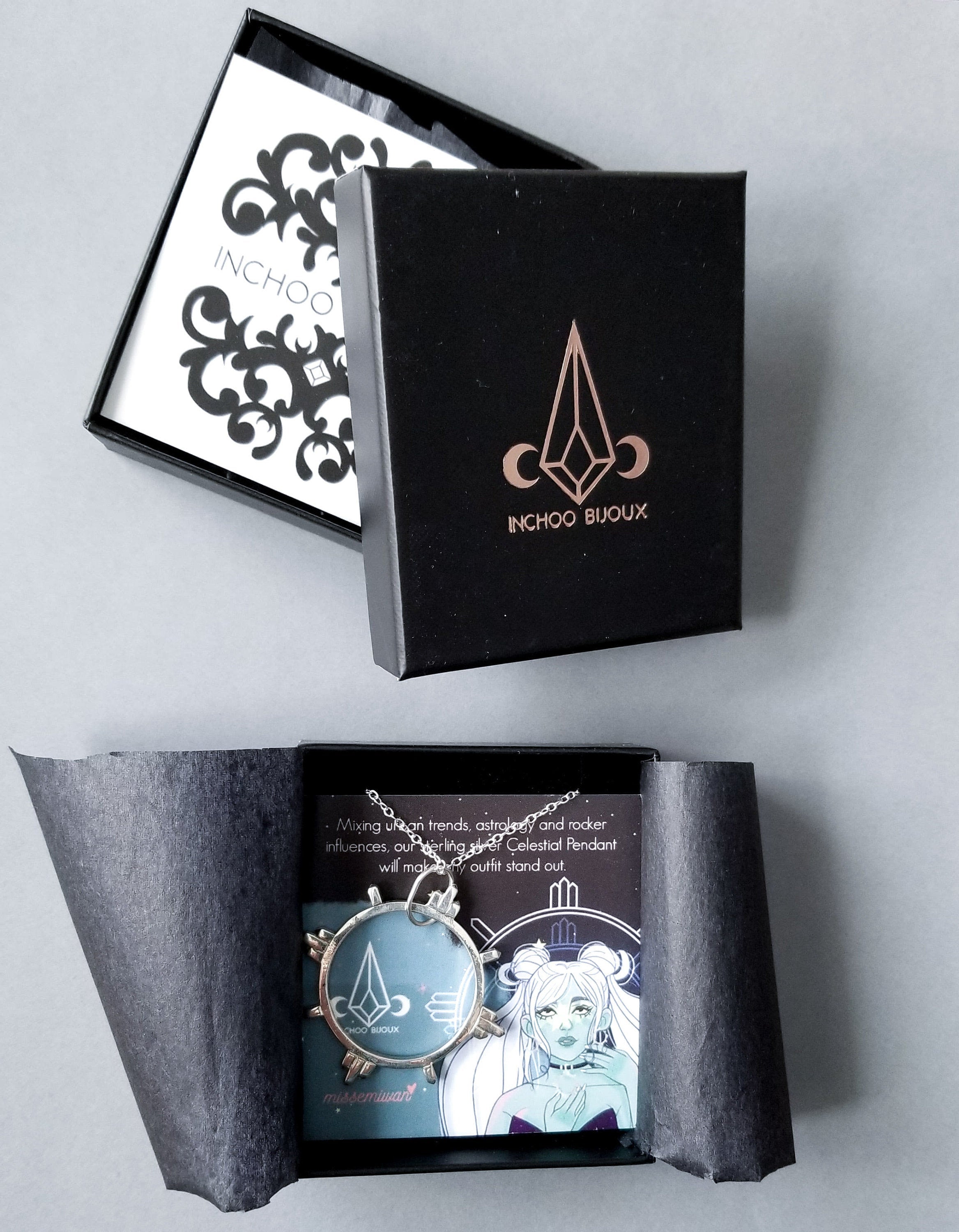 Collection of Silver Celestial Pendant - Inchoo Bijoux in a gallery layout