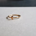 Rose Gold Moon Crescent Ring 14K - Inchoo Bijoux