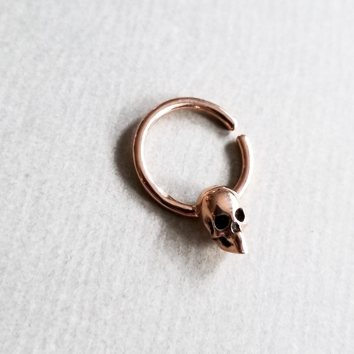 Rose Gold Skull Septum 14K - Inchoo Bijoux