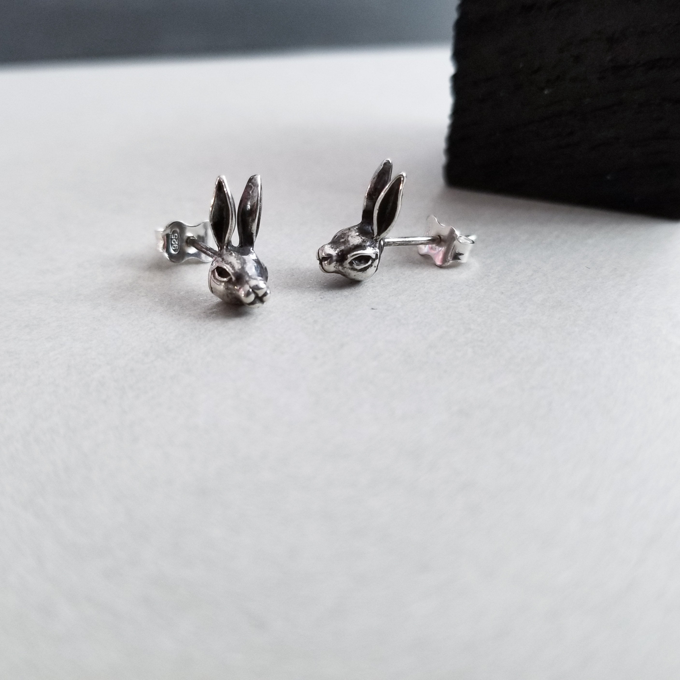 Collection of Silver Bunny Earrings - Inchoo Bijoux in a gallery layout