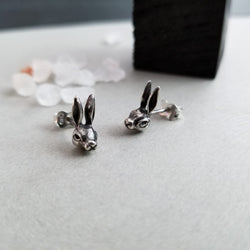 Collection of Silver Bunny Earrings - Inchoo Bijoux in a gallery layout