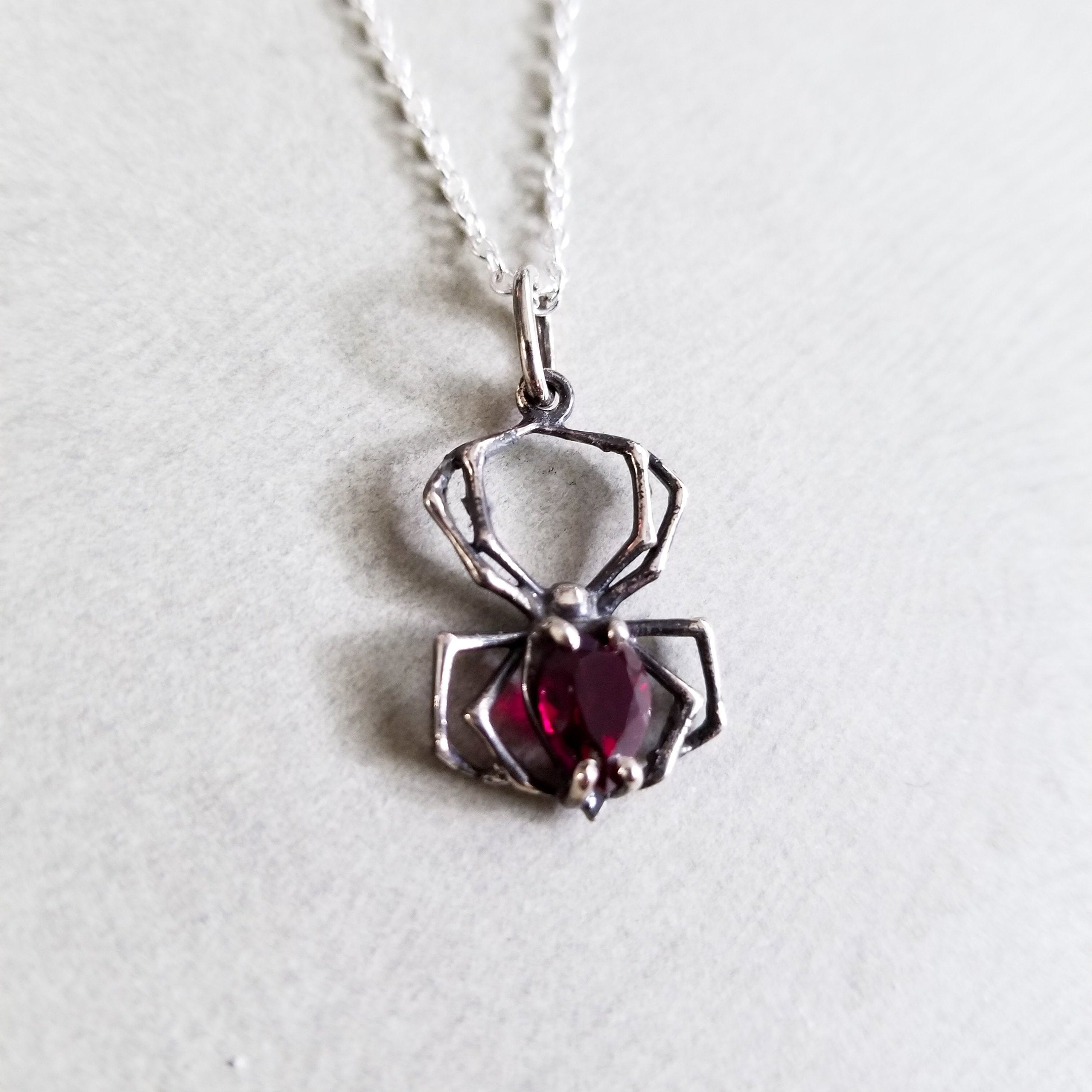 Collection of Blood Red Spider Pendant - Inchoo Bijoux in a gallery layout