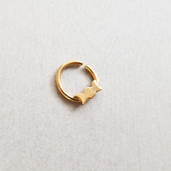 Collection of Yellow Gold Moon Nose Ring 14K - Inchoo Bijoux in a gallery layout