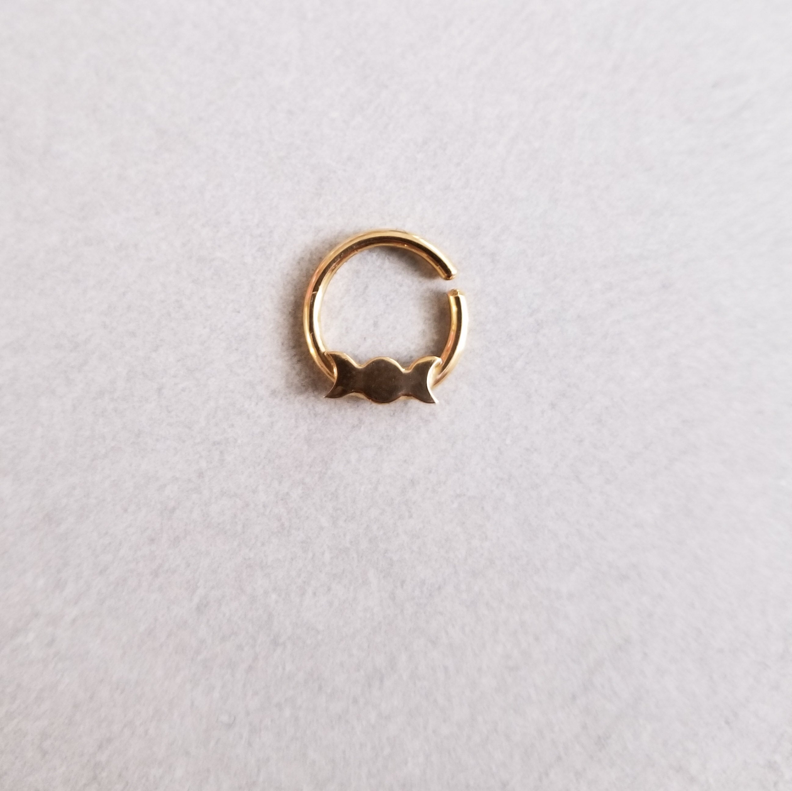 Collection of Yellow Gold Moon Nose Ring 14K - Inchoo Bijoux in a gallery layout