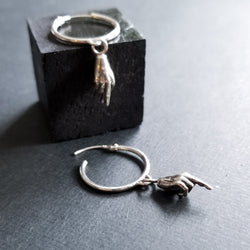 Collection of Middle Finger Hoop Earrings - Inchoo Bijoux in a gallery layout