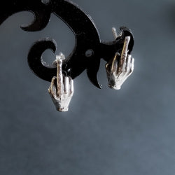 Collection of Middle Finger F**k You Earrings - Inchoo Bijoux in a gallery layout