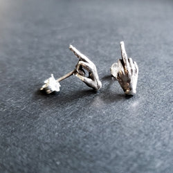 Collection of Middle Finger F**k You Earrings - Inchoo Bijoux in a gallery layout