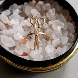 Collection of Rose Gold Scissor Ring 14K - Inchoo Bijoux in a gallery layout