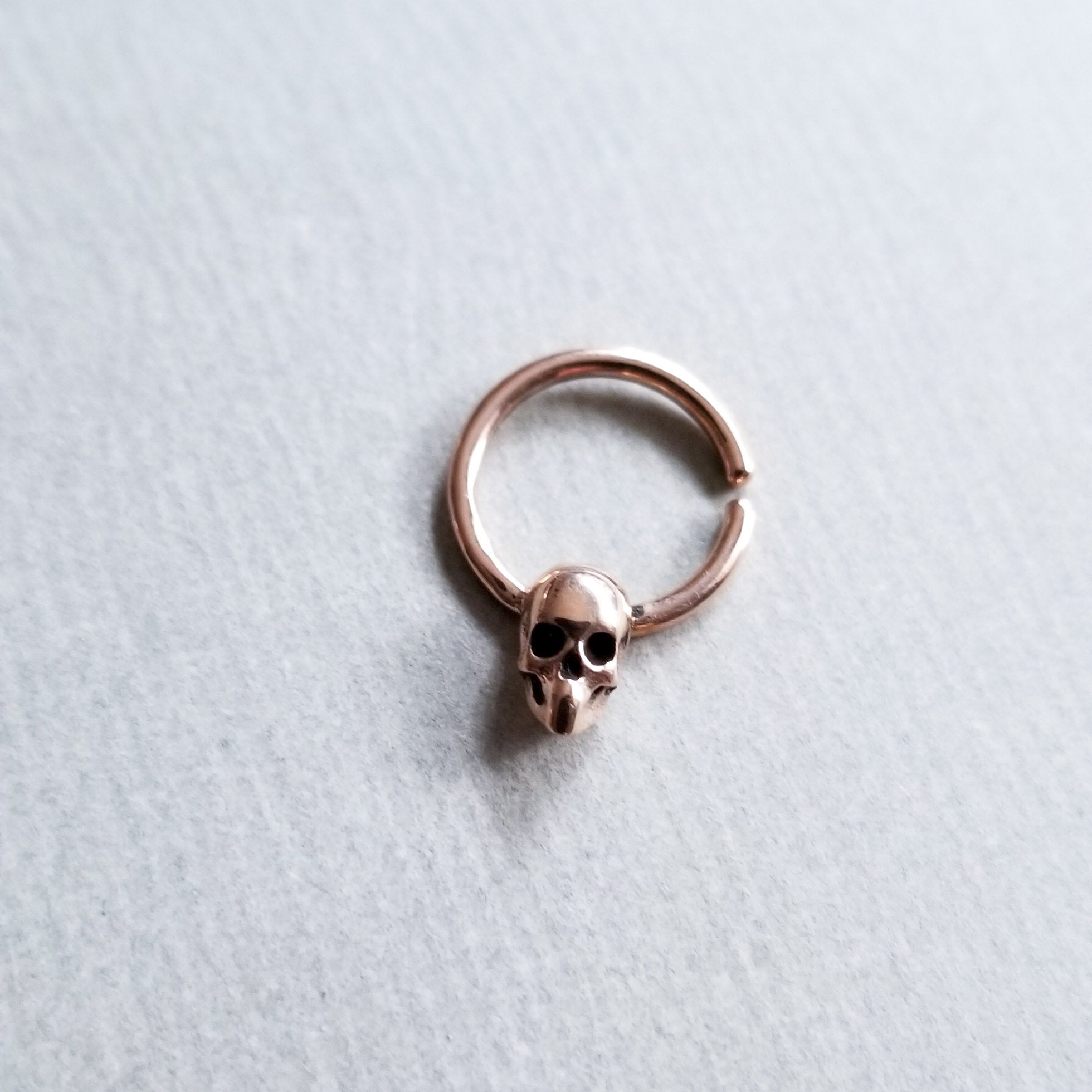 Collection of Rose Gold Skull Septum 14K - Inchoo Bijoux in a gallery layout