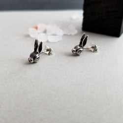 Collection of Silver Bunny Earrings - Inchoo Bijoux in a gallery layout