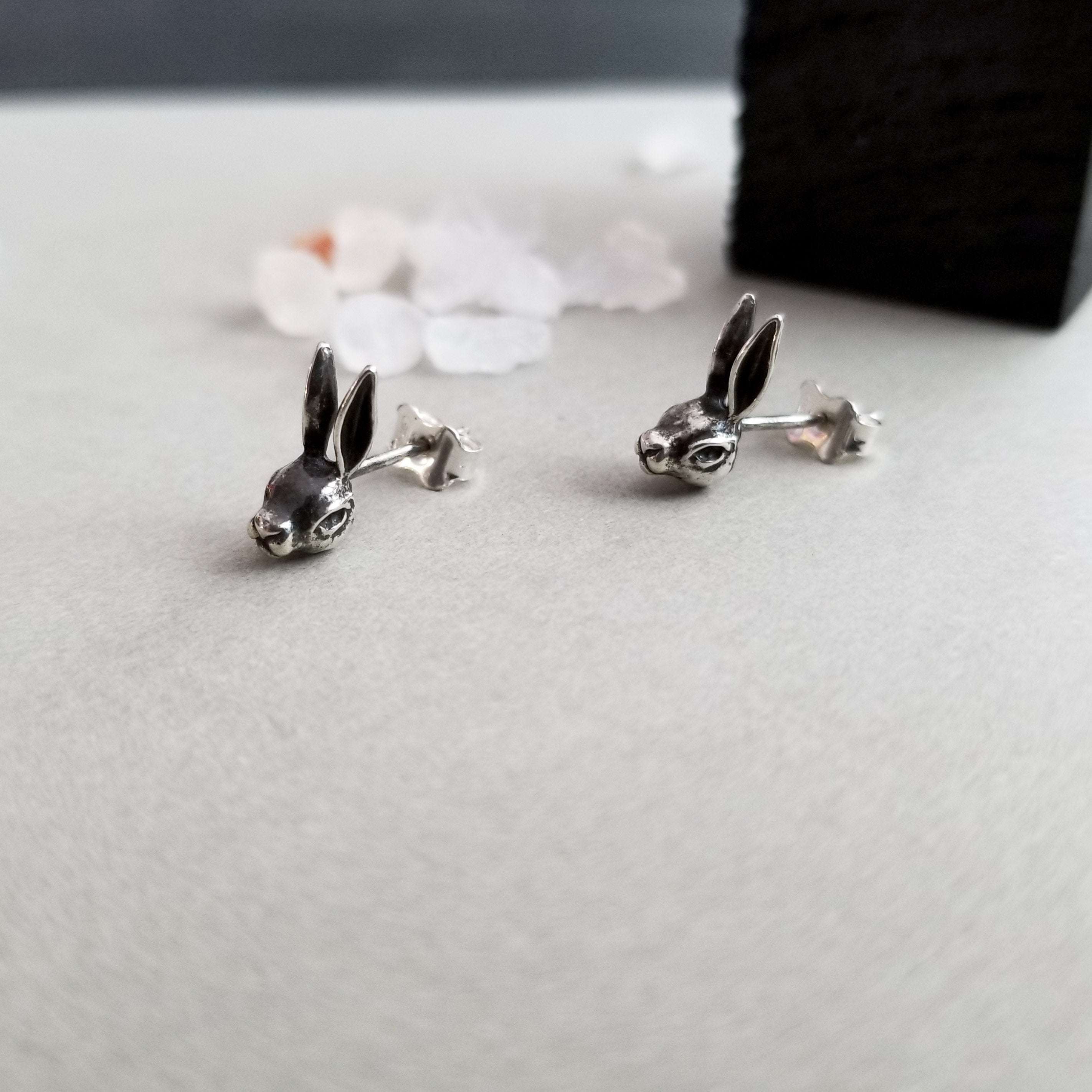 Silver Bunny Earrings - Inchoo Bijoux